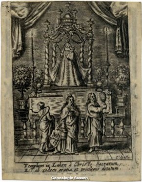 bidprentje van Jacobus van Beugen en Theodora Joanna Sassen (afbeelding)